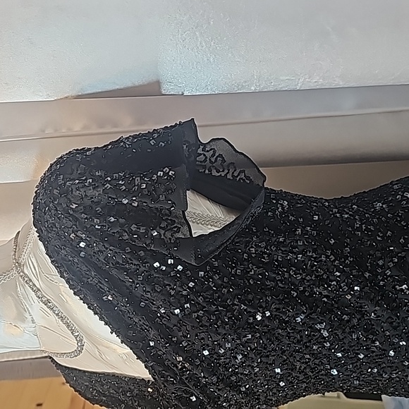 Women's Jkara Black Beaded Dress Size 8 - Picture 3 of 11